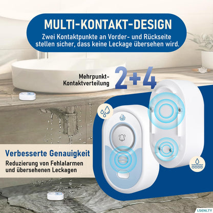 Water Leak Detector with 100dB Alarm, 5-Year Battery, IP66 Waterproof