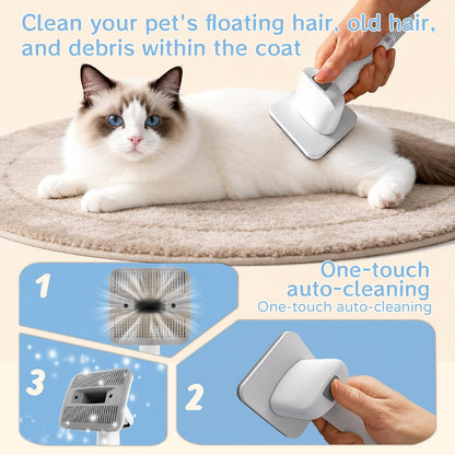 Dog Grooming Vacuum Kit with Clipper & Nail Grinder, 6 Tools