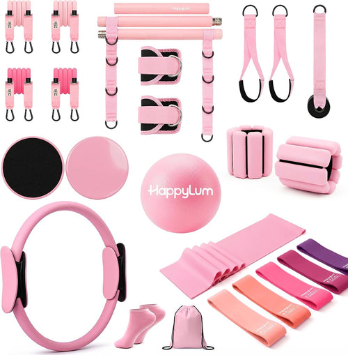 Pilates Kit, Complete Home Pilates Equipment Set with Bar Kit
