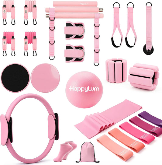 Pilates Equipment Set for Home with Bar Kit, Complete Pilates Kit
