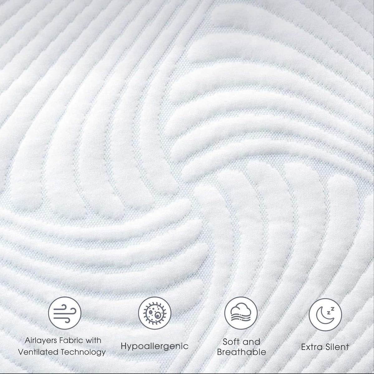 Heated Mattress Pad Queen, 3D Air Fabric, Preheat & Memory for Cold Winter