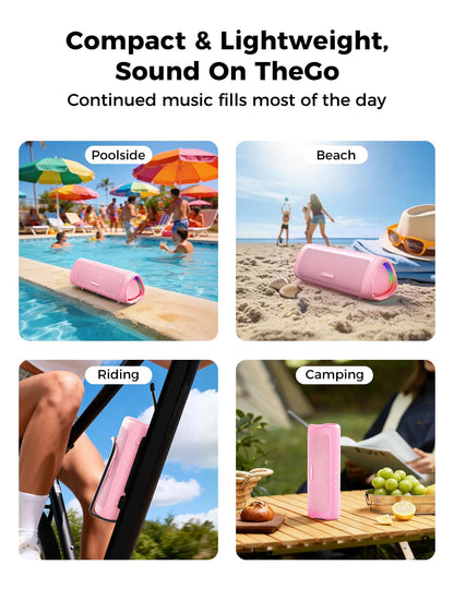 Portable Bluetooth Speaker 20W, IPX5 Waterproof, 24H Playtime