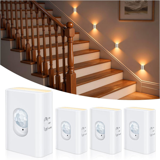 Motion Sensor Stair Lights Indoor, Rechargeable Magnetic Night Lights