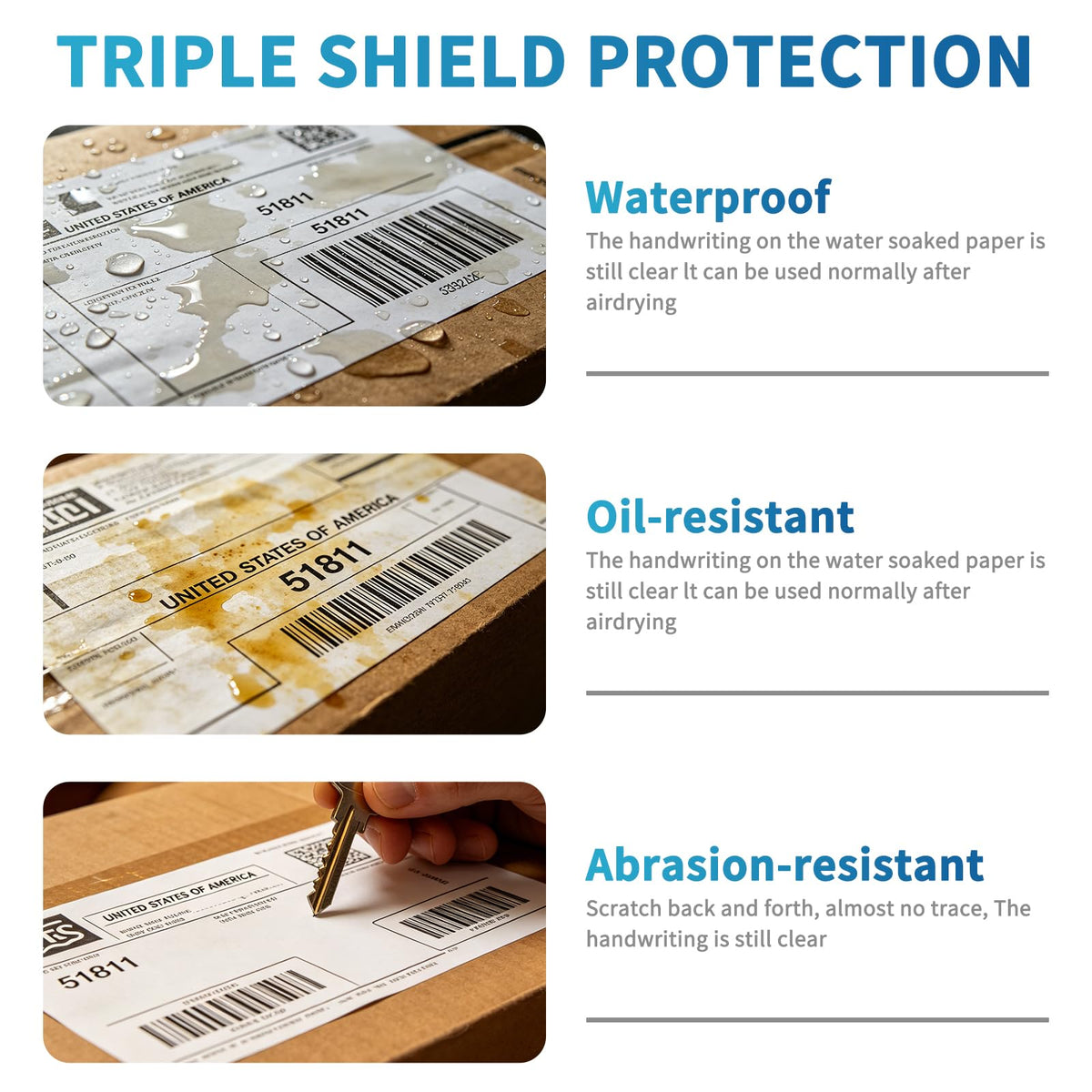 4x6 Thermal Shipping Labels, 500 Fanfold Perforated Labels