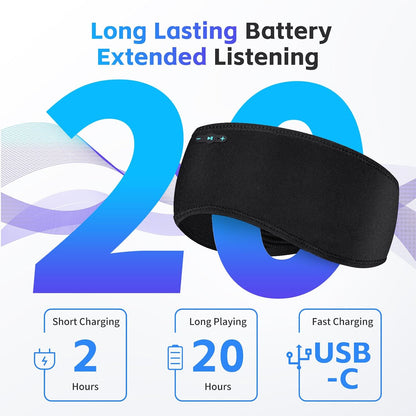 Sleep Headphones Bluetooth Headband for Side Sleepers