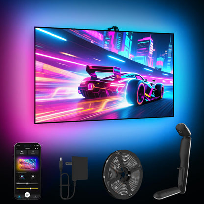 TV Backlight with Camera Sync, 13.7ft LED Strip for 45-65 in TV, App Control