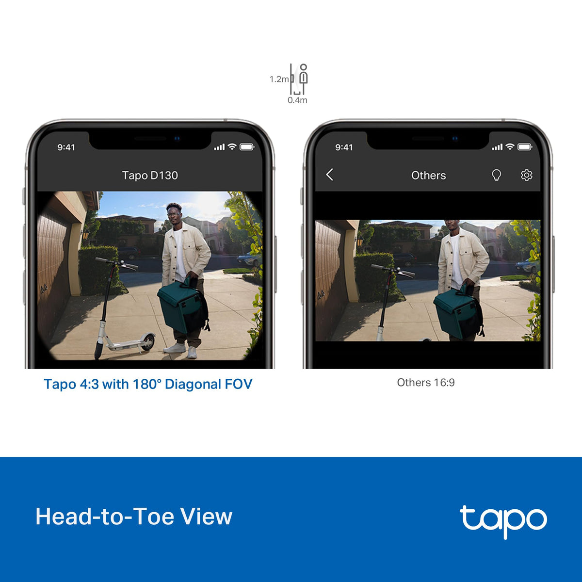 Wireless Video Doorbell Camera 2K, 160° Ultra Wide View