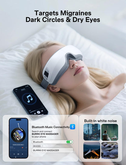 Eye Massager with Heat & Bluetooth Music, Heated Eye Mask