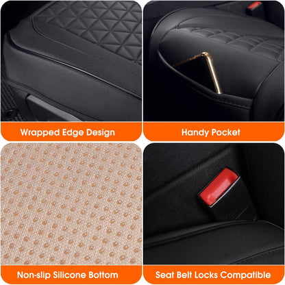 Universal Seat Cushion, Comfortable Soft Breathable Seat Cover with Full Back Support in Winter