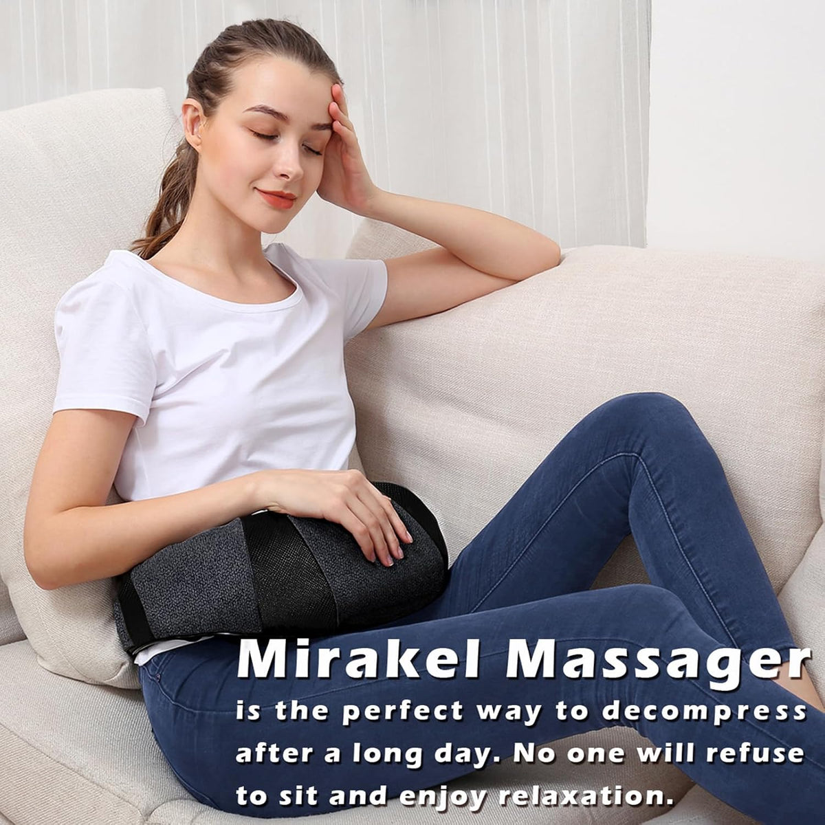 Neck Massager with Heat, Deep Tissue Massager for Women & Men