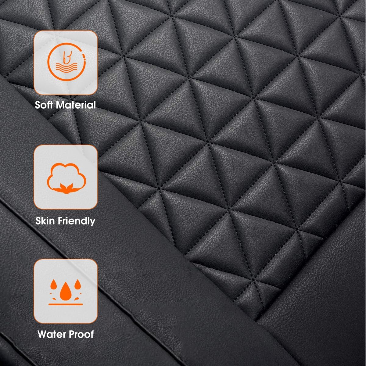 Universal Seat Cushion, Comfortable Soft Breathable Seat Cover with Full Back Support in Winter