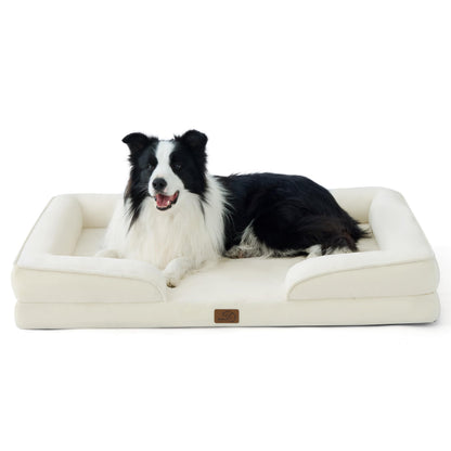 Orthopedic Dog Bed for Large Dogs, Washable Cover