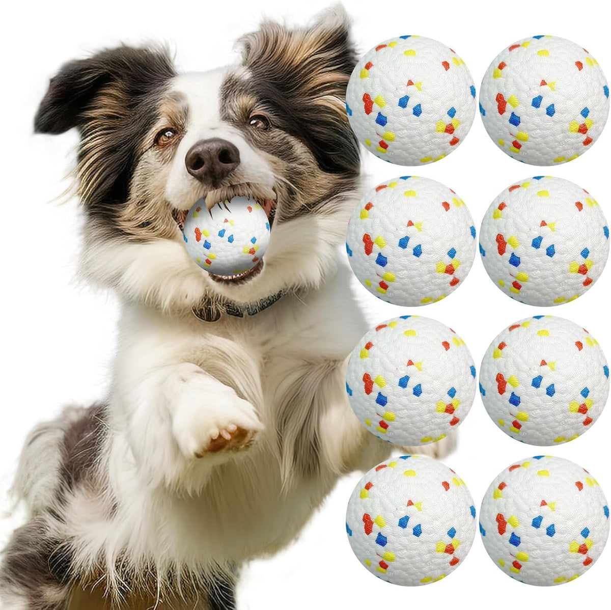 Dog Ball Thrower Launcher,Automatic Ball Launcher for Dogs with 3 Launching Distance 20-45FT,6 2.3 Inch ETPU Tennis Balls,Interactive Dog Toys for Small/Medium Dogs, Not for Aggressive Chewers