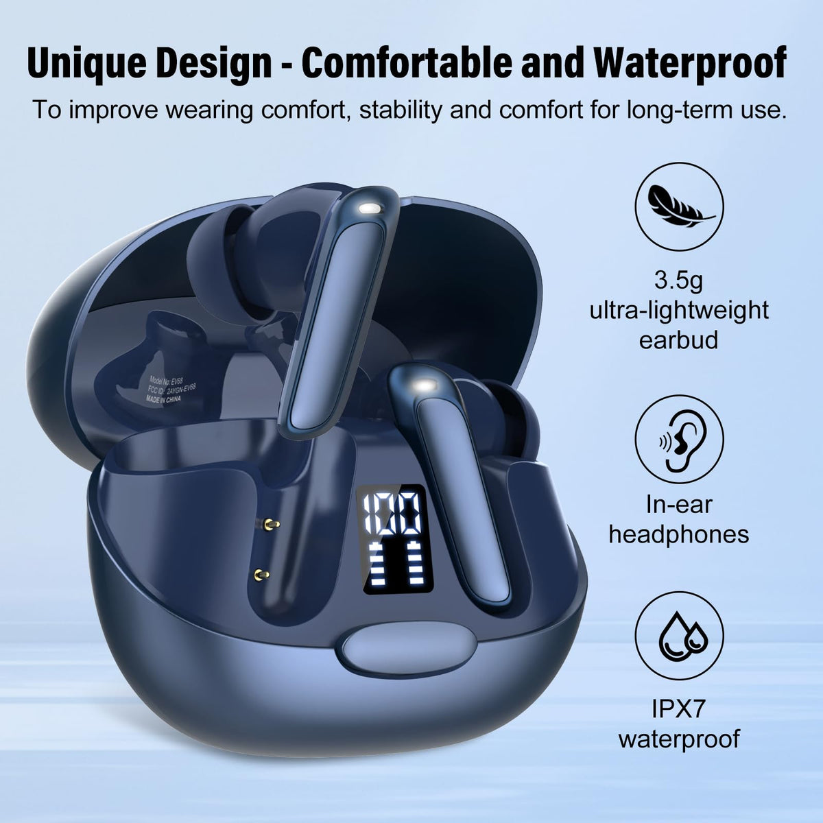 AI Language Translation Earbuds, 3-in-1 Translator Earbuds Real Time