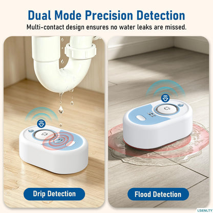 Water Leak Detector with 100dB Alarm, 5-Year Battery, IP66 Waterproof
