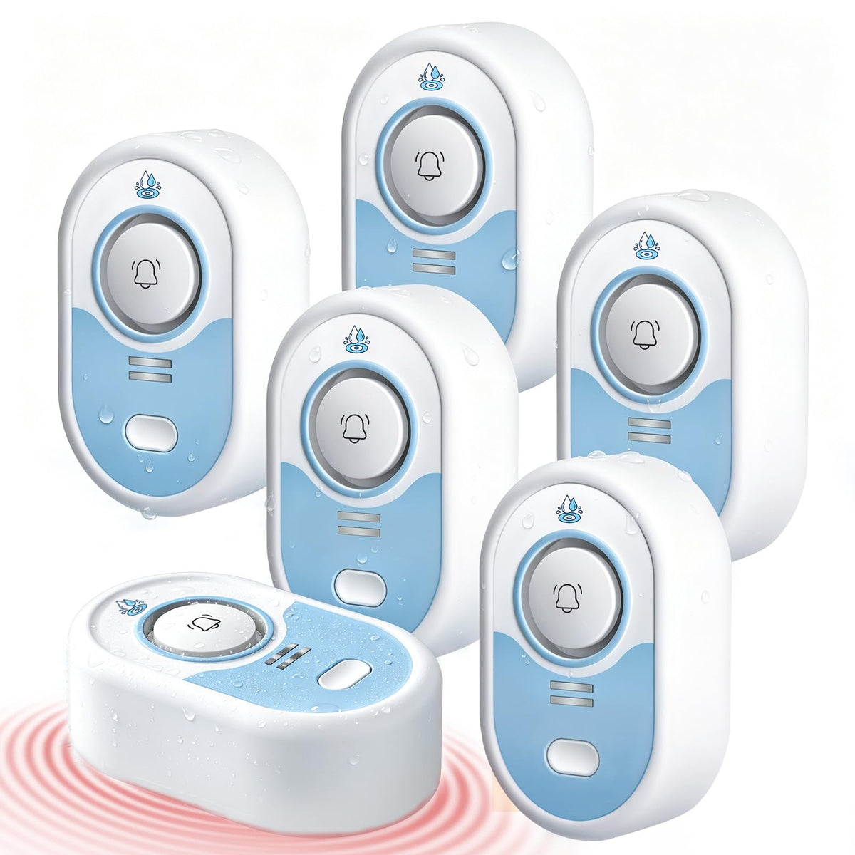 Water Leak Detector with 100dB Alarm, 5-Year Battery, IP66 Waterproof
