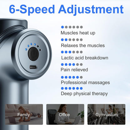 Mini Massage Gun Deep Tissue, Portable Muscle Massager