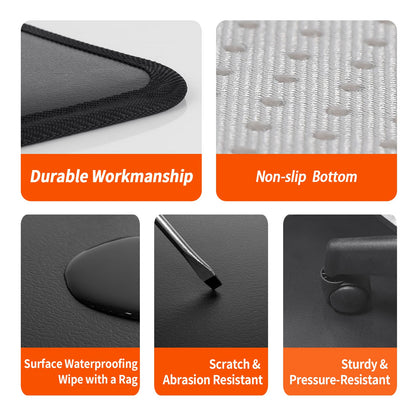 Heated Foot Mat Under Desk, Adjustable Temperature Foot Warmer