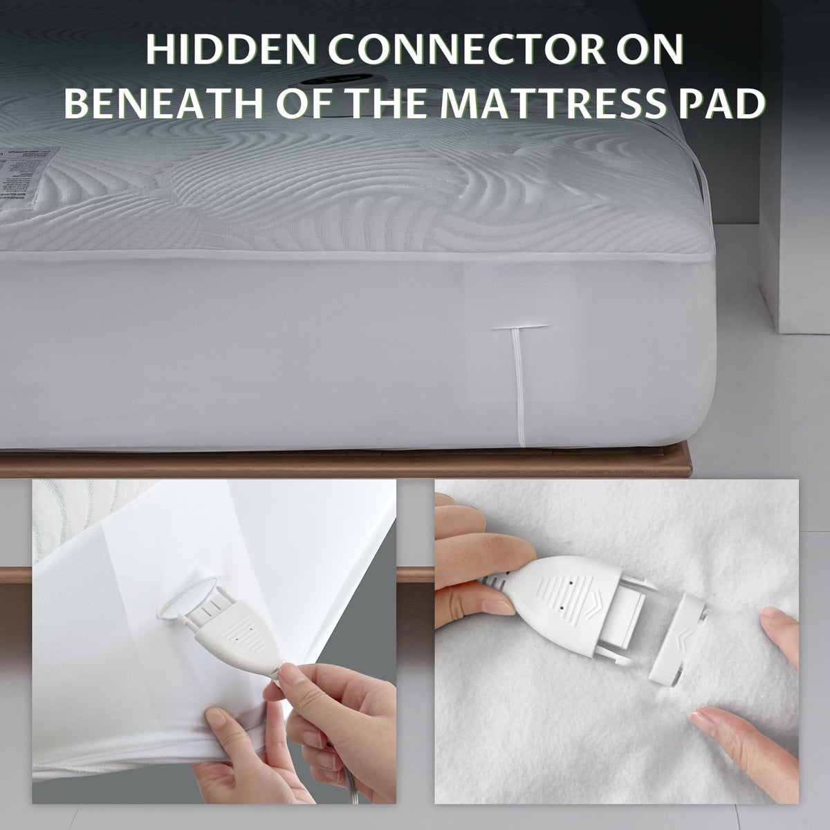 Heated Mattress Pad Queen, 3D Air Fabric, Preheat & Memory for Cold Winter