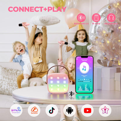YLL Karaoke Machine for Kids, Birthday Gifts for Girls 3 4 5 6 7+Years Old