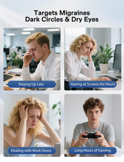 Eye Massager with Heat & Bluetooth Music, Heated Eye Mask