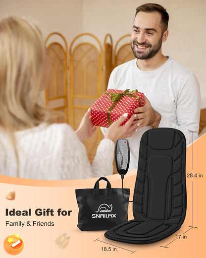 Back Massager with Heat, Vibration Massage Chair Pad Seat Cushion