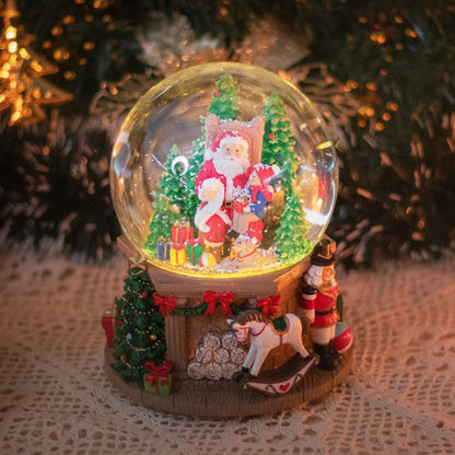 Musical Snow Globe with Color Changing LED Lights, Snowman Music Box
