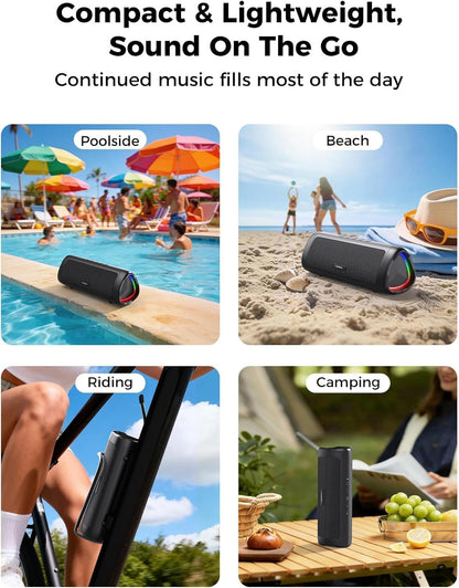 Portable Bluetooth Speaker 20W, IPX5 Waterproof, 24H Playtime