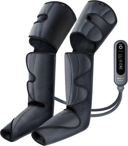 Air Compression Leg Massager, 3 Modes & 3 Intensities, Adjustable Wraps