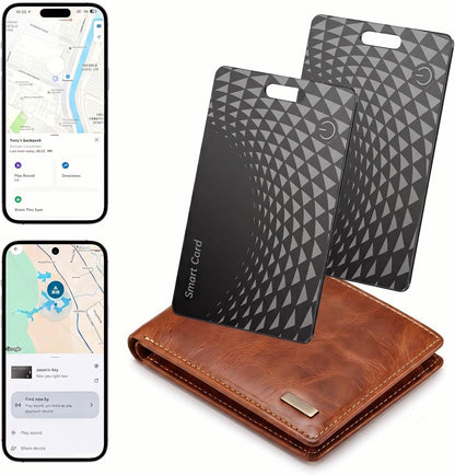 Wallet Tracker Card 2 Pack, Bluetooth Item Finder for iOS & Android
