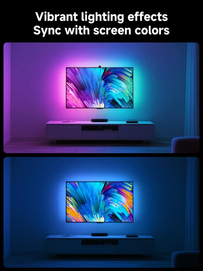 TV Backlight with Camera Sync, 13.7ft LED Strip for 45-65 in TV, App Control