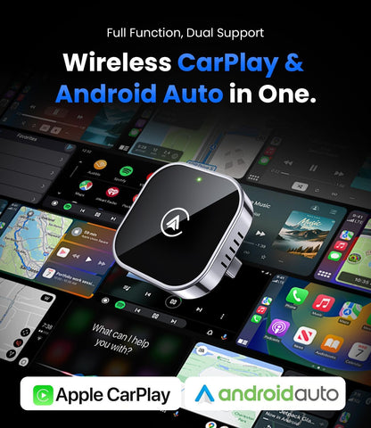 Teeran 2 in 1 Wireless CarPlay and Android Auto Adapter