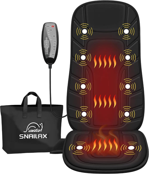 Back Massager with Heat, Vibration Massage Chair Pad Seat Cushion