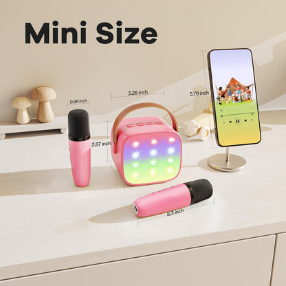 YLL Karaoke Machine for Kids, Birthday Gifts for Girls 3 4 5 6 7+Years Old
