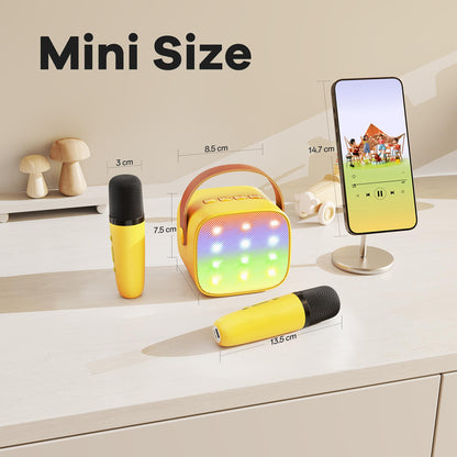 YLL Karaoke Machine for Kids, Birthday Gifts for Girls 3 4 5 6 7+Years Old
