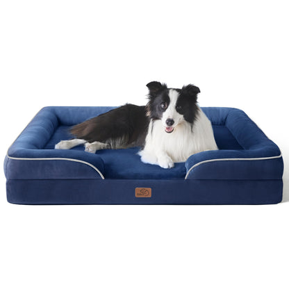 Orthopedic Dog Bed for Large Dogs, Washable Cover