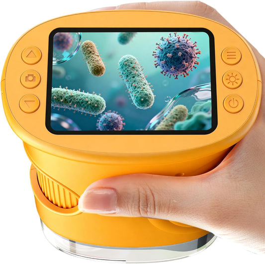 Kids Digital Microscope 1000X with 2 in Screen, Handheld STEM Toy