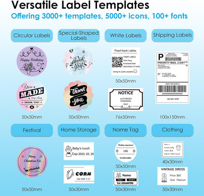 Thermal Label Printer 4x6, Portable Shipping Label Printer