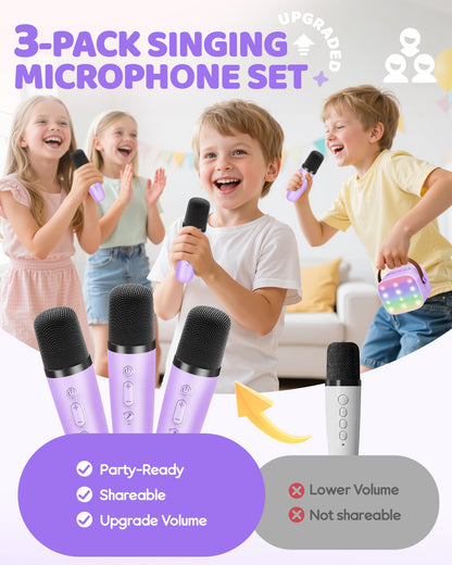 YLL Karaoke Machine for Kids, Birthday Gifts for Girls 3 4 5 6 7+Years Old