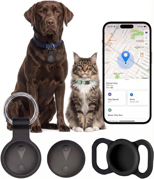GPS Tracker for Dogs, No Monthly Fee, IP68 Waterproof Pet Tracker