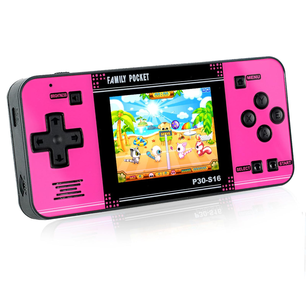 Handheld Game for Kids -Preloaded 220 Retro Video Games, Portable Gaming Player with Rechargeable Battery 3.0" LCD Screen, Mini Arcade Electronic Toy Gifts for Boys Girls (Blue)