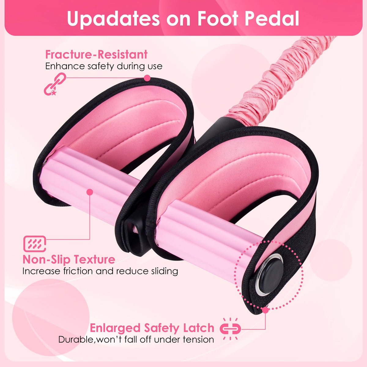 Pedal Resistance Bands with Handles Working Out Exercise Equipment for Legs