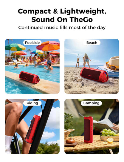 Portable Bluetooth Speaker 20W, IPX5 Waterproof, 24H Playtime