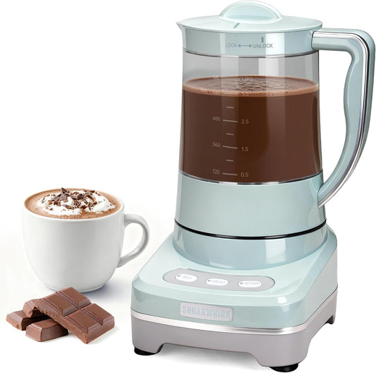 Hot Chocolate Maker Machine 29 oz, Electric Milk Frother & Steamer