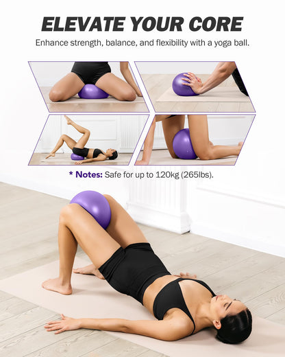 Upgraded Pilates Bar Kit with Resistance Bands Natural Latex for Women & Men, Heavy-Duty Stainless Steel Multifunctional Yoga Pilates Stick for Home Gym Exercise Fitness Equipment Full-Body Workouts