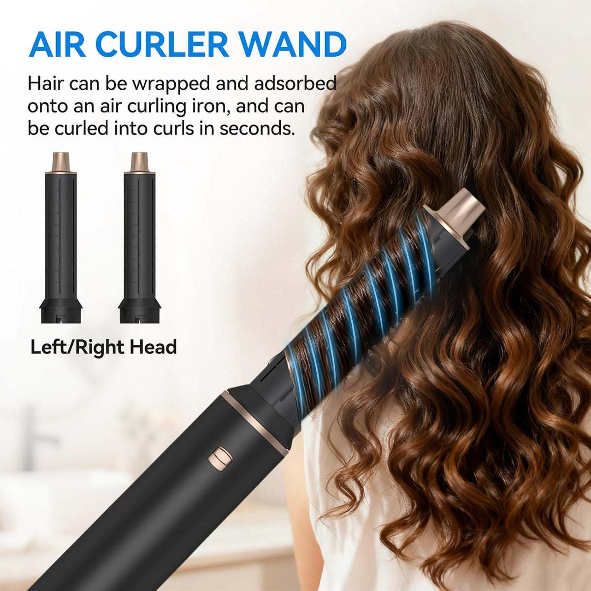 Blow Dryer Brush 5 in 1: Ionic Hot Air Styler Hair Dryer Brush Blow Dryer Set for Curling Volumizing Straightening Styling