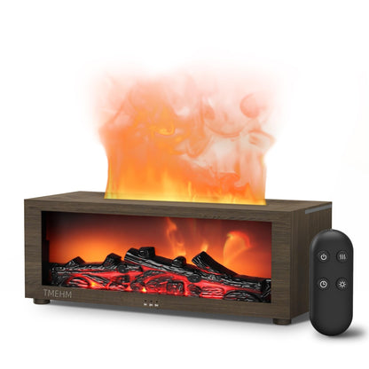 Flame Diffuser Humidifier, Essential Oil Diffuser with Fireplace Effect
