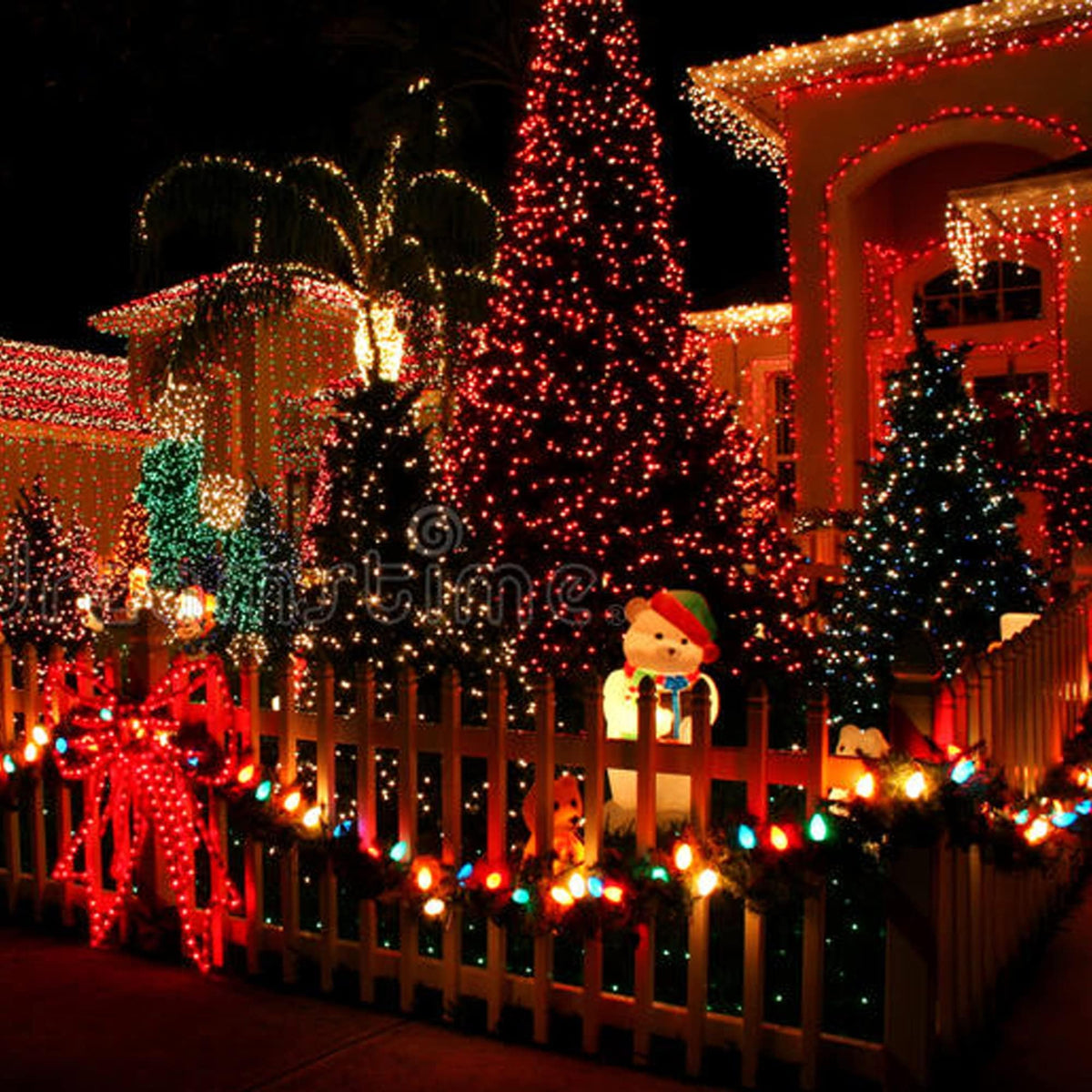 Multicolor Christmas String Lights 164ft, 2000 LED, 8 Modes, Waterproof