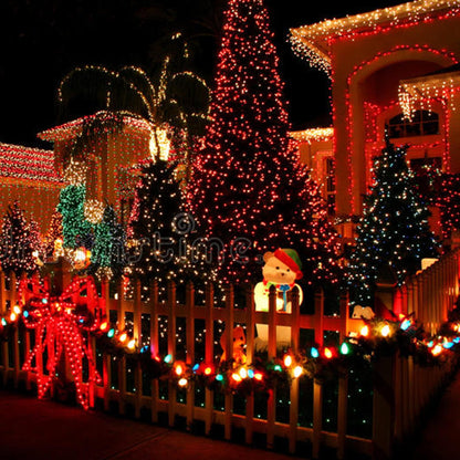 Multicolor Christmas String Lights 164ft, 2000 LED, 8 Modes, Waterproof