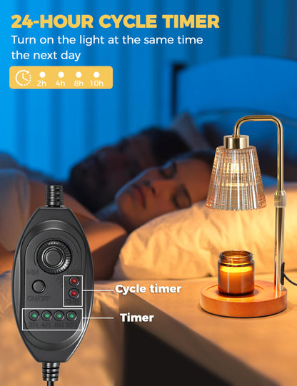Candle Warmer Lamp with Timer, Electric Candle Lamp Home Decor